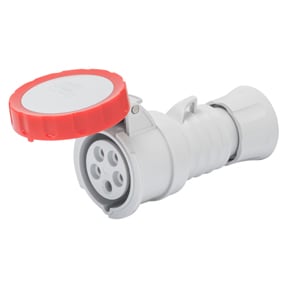GEWISS - GEWGW62040FH PRESA MOBILE DIRITTA HP - IP66/IP67/IP68/IP69 - 2P+T 32A 380-415V 50/60HZ - ROSSO - 9H - CABLAGGIO RAPIDO