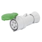 GEWISS - GEWGW62704H PRESA MOBILE DIRITTA HP - IP44/IP54 - 2P+T 16A >50V 100-300HZ - VERDE - 10H - CABLAGGIO A VITE