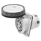 GEWISS - GEWGW62969H PRESA FISSA DA INCASSO A 10° HP - IP66/IP67 - 3P+T 125A 600-690V 50/60HZ - NERO - 5H - CABLAGGIO A MANTELLO