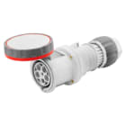 GEWISS - GEWGW63053H PRESA MOBILE DIRITTA HP - IP66/IP67/IP68/IP69 - 3P+N+T 63A 346-415V 50/60HZ - ROSSO - 6H - CABLAGGIO A MANTELLO