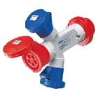 GEWISS - GEWGW64060 AD.ST.3P+N+T 16A 400V 2P+T/3P+T/3P+N+T