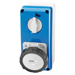 GEWISS - GEWGW66211N PR.BL IP67 C.F.3P+N+T 16A 500V 7H SBF