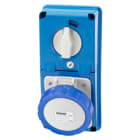 GEWISS - GEWGW66337N PRESA FISSA INTERBLOCCATA VERTICALE - SENZA FONDO - CON BASE PORTAFUSIBILI - 2P+T 32A 200-250V - 50/60HZ 6H - IP67