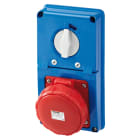 GEWISS - GEWGW66353N PRESA FISSA INTERBLOCCATA VERTICALE - SENZA FONDO - CON BASE PORTAFUSIBILI - 3P+N+T 63A 346-415V - 50/60HZ 6H - IP67