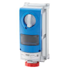 GEWISS - GEWGW66980 PRESA FISSA INTERBLOCCATA VERTICALE - CON FONDO -PER MONTAGGIO APPARECCHIATURE MODULARI - IMPIEGHI GRAVOSI - 2P+T 16A 380-415V-50/60HZ 9H-IP66