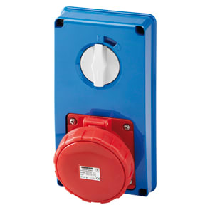 GEWISS - GEWGW67363N PRESA FISSA INTERBLOCCATA VERTICALE - SENZA FONDO - SENZA BASE PORTAFUSIBILI - 3P+T 63A 380-415V - 50/60HZ 6H - IP67
