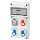 GEWISS - GEWGW68202N Q-DIN10 ASD 3PR.IEC309 1PR.CIV.IP44/IP54