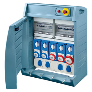 GEWISS - GEWGW68542 Q-BOX 4 - CON MORSETTIERA - CABLATO - 4 2P+T 16A + 3 3P+T 16 A + 1 3P+N+T 32A - IP55