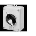 GEWISS - GEWGW70403P INTERRUTTORE SEZIONATORE ROTATIVO - HP - COMANDO - CASSETTA IN MATERIALE ISOLANTE - 16A 4P - MANOPOLA NERA LUCCHETTABILE - IP66/67/69