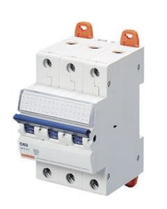 GEWISS - GEWGW92769 INTERRUTTORE MAGNETOTERMICO - MT 100 - 3P CURVA D 25A - 3 MODULI