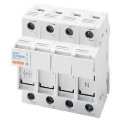 GEWISS - GEWGW96312 PORTAFUS.SEZ.3P+N 10,3X38 690V AC 32A