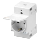 GEWISS - GEWGW96523 PRESA PER GUIDA DIN - STANDARD TEDESCO - CON COPERCHIO - 2P+T 16A - 2,5 MODULI