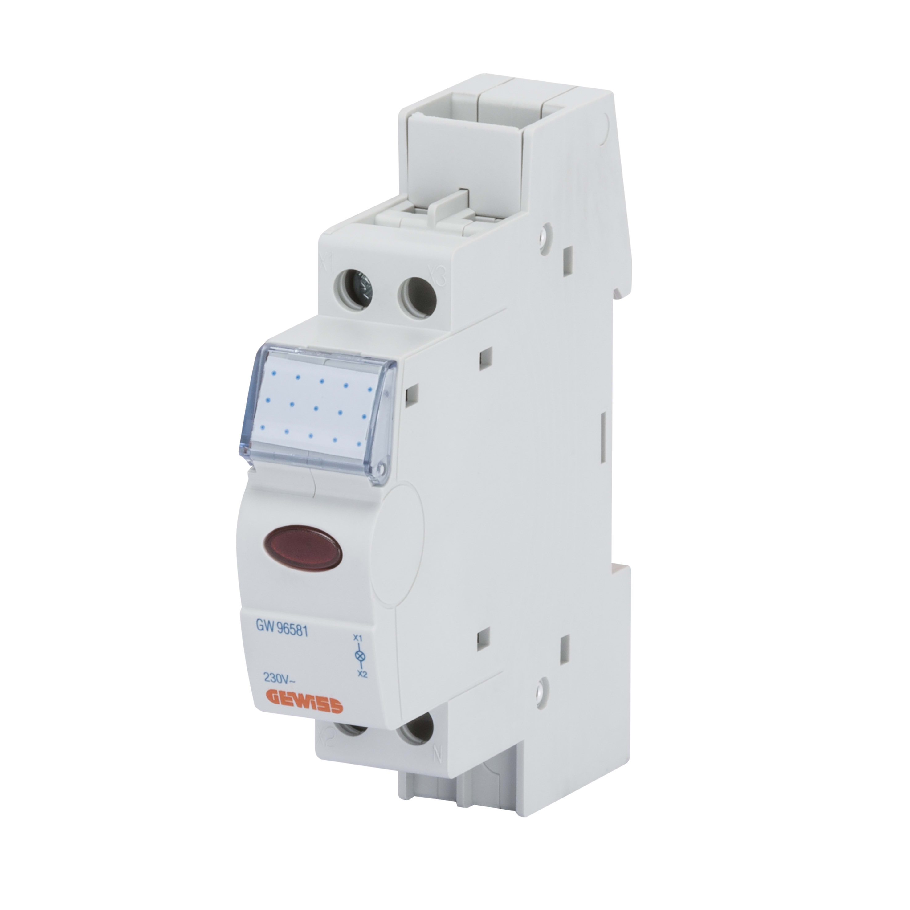 GEWISS - GEWGW96589 LAMPADA DI SEGNALAZIONE - SINGOLA - BLU - 12- 24 - 48V - 1 MODULO