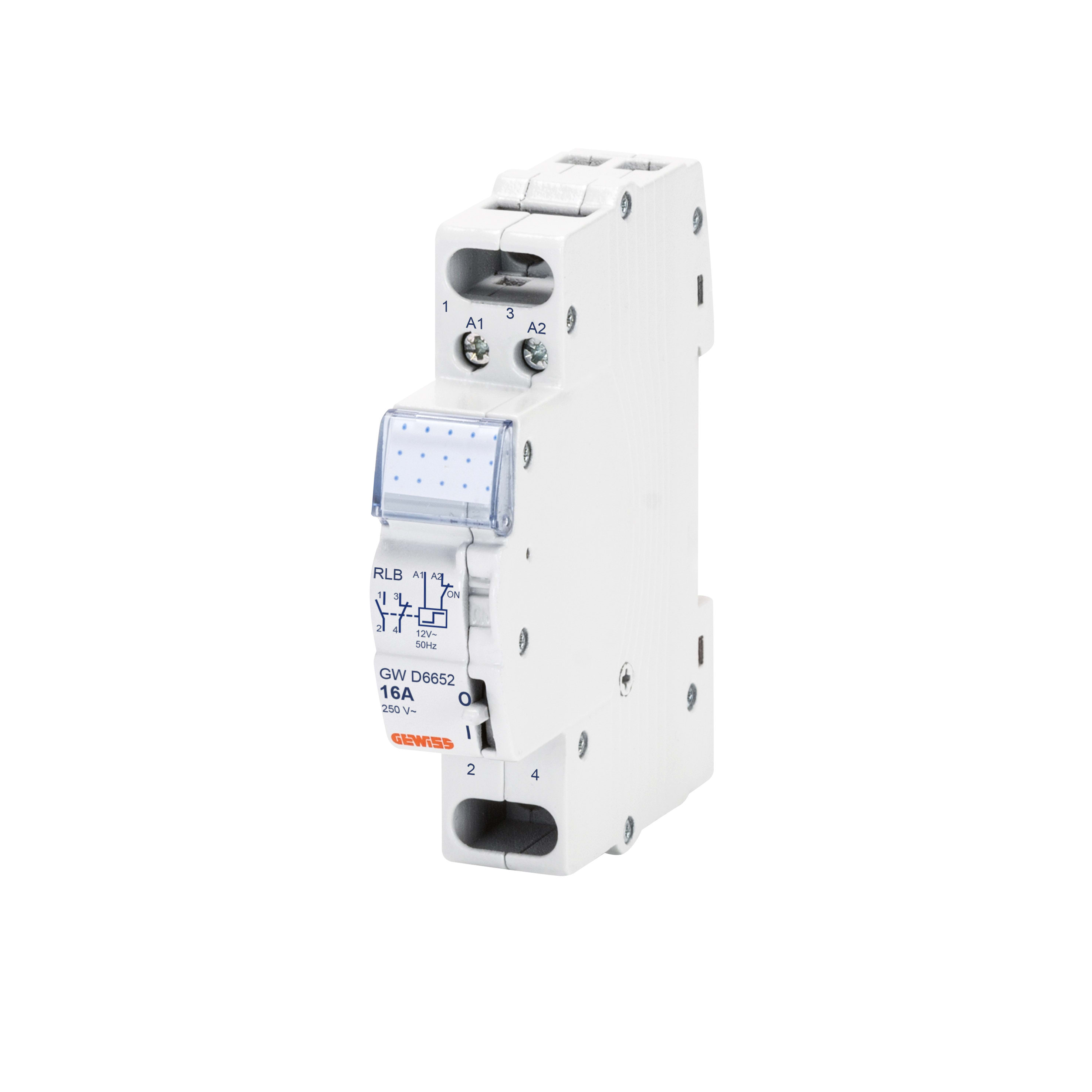 GEWISS - GEWGWD6653 RELE PASSO-PASSO 1NA+1NC 16A 24VCA 1M