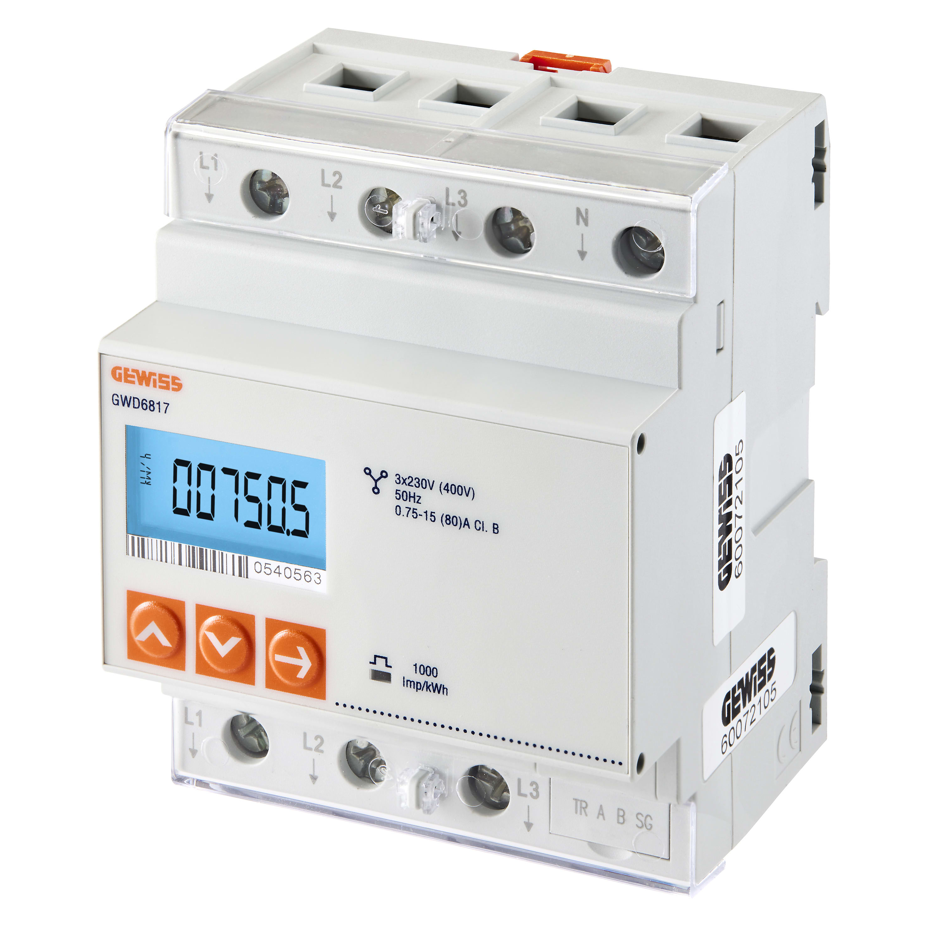 GEWISS - GEWGWD6817 CONT. ENERGIA PER DLM TRIFASE DOMESTICO