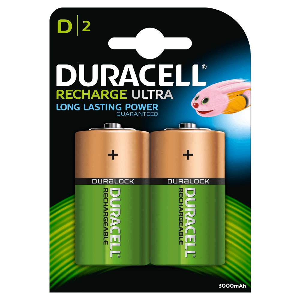 DURACELL - GITDR20 DURACELL RECHARGEABLE HR20 3000 MAH/2