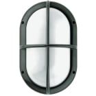 GOCCIA ILLUMINAZIONE - GOC8190BI KASKO OVALE GRIGLIA AV 60W E27 BI