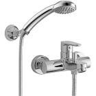 RUBINETTERIA PAFFONI - PFFGR023CR MIX VASCA CON SET DOCCIA E SUPPORTO SNOD