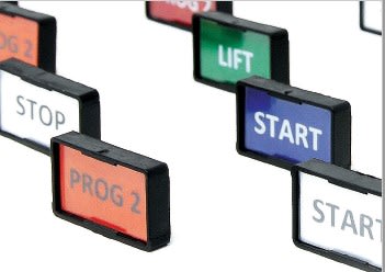 GRAFOPLAST SRL - GRAEVO41827W TARGHETTA PVC ADES BIANCO 27X18MM 288PZ