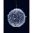 GIOCOPLAST NATALE SP - GCP14419043 MEZZA SFERA LUCCIOLONA BIANCA D.30CM., 6