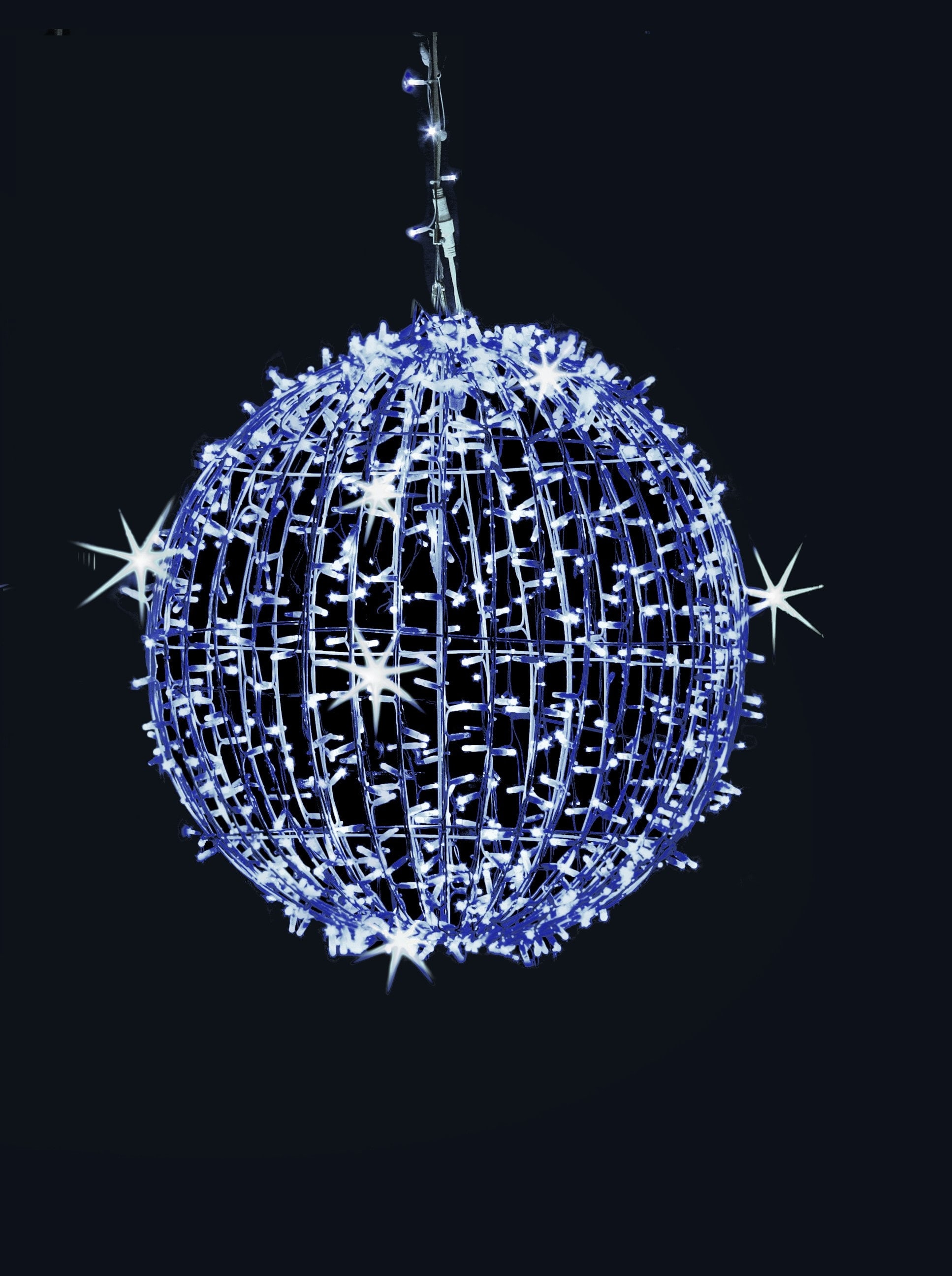 GIOCOPLAST NATALE SP - GCP14422037 SFERA ICE BLUE D.50CM 320 LED C/64 FLA