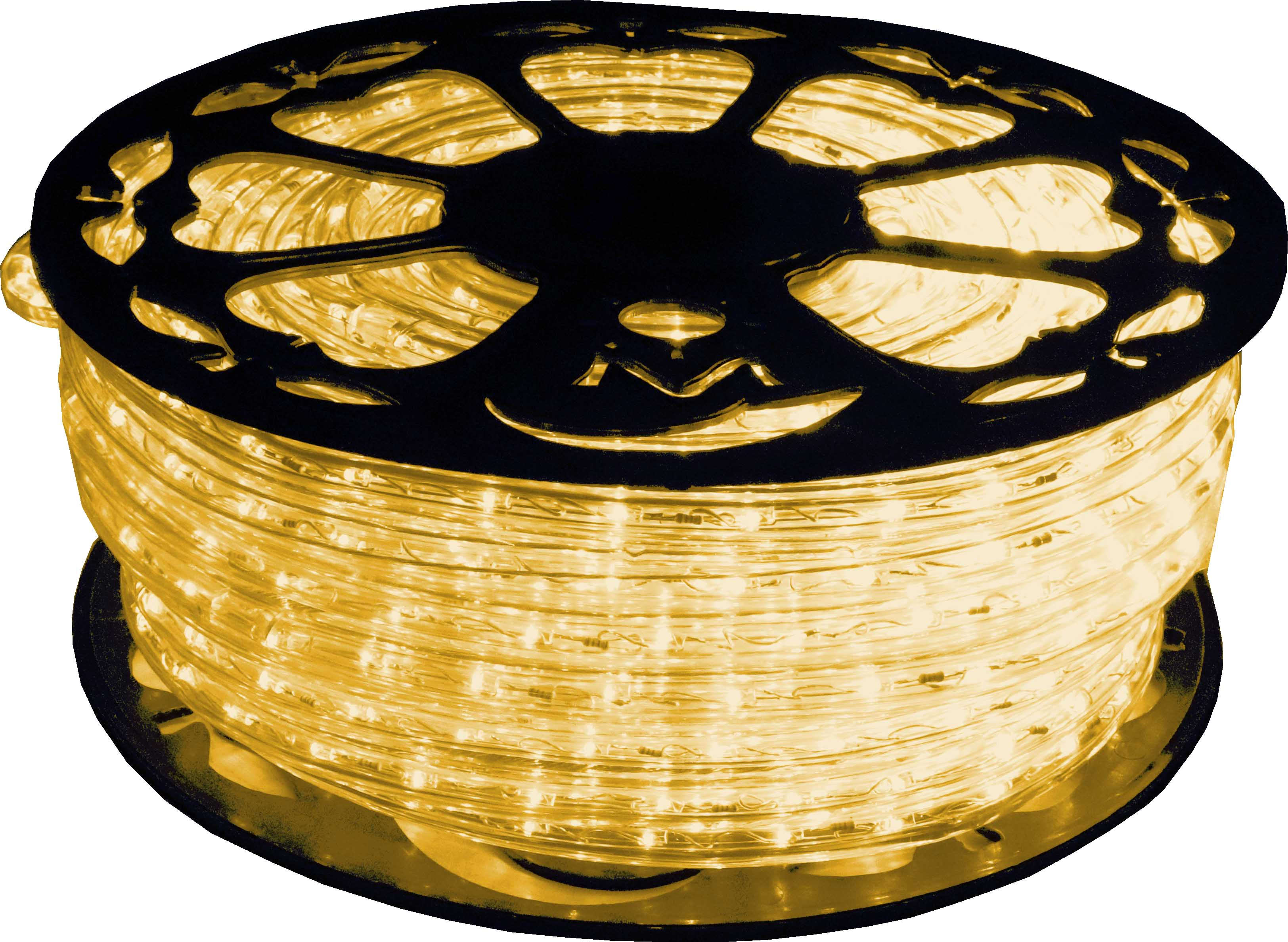 GIOCOPLAST NATALE SP - GCP15321706 TUBO LED HQ GIALLO LUCE FISSA, 44 M