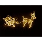 GIOCOPLAST NATALE SP - GCP17518249 RENNA C/ SLITTA C/ TUBO LED BIA.CAL., X