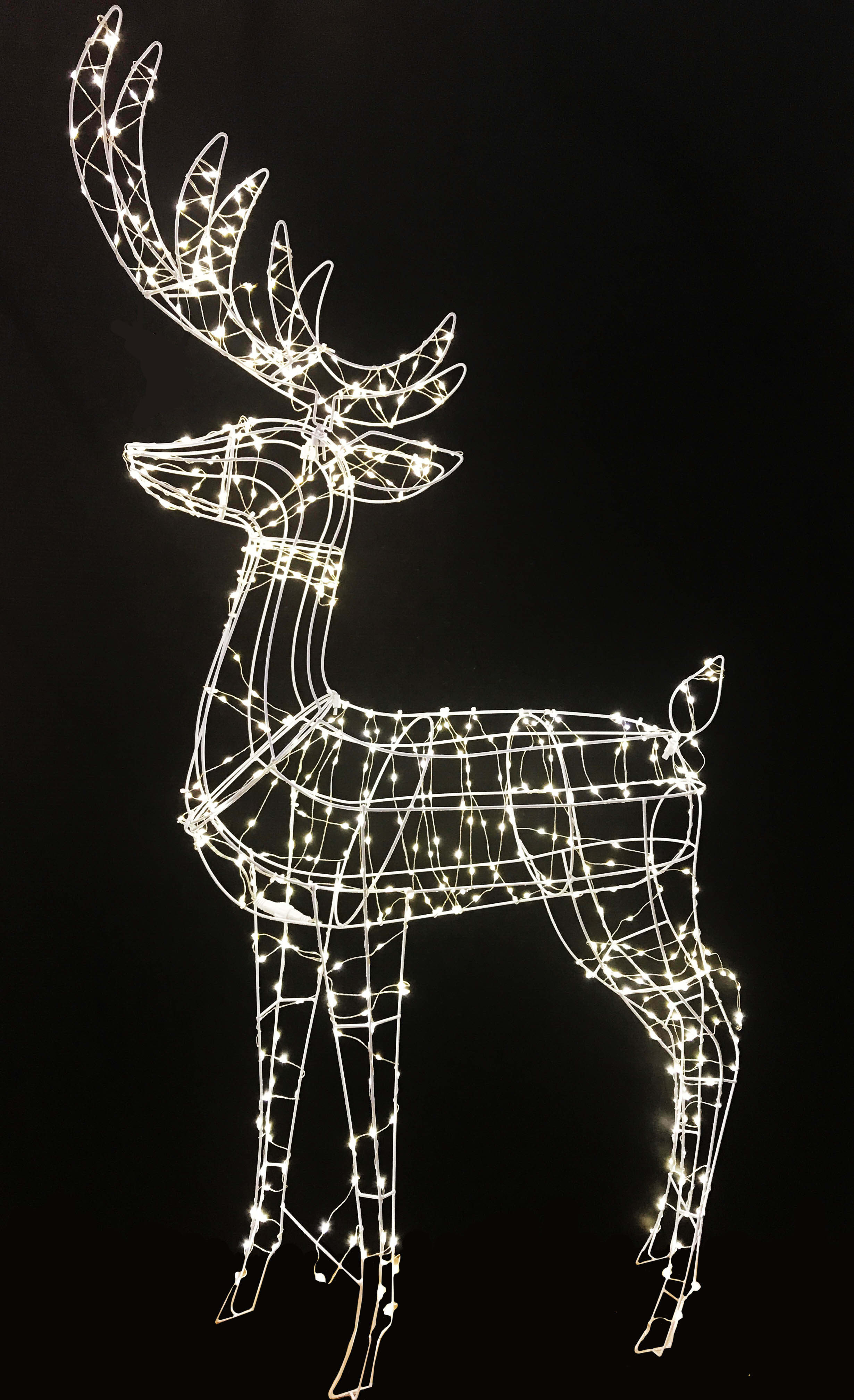 GIOCOPLAST NATALE SP - GCP17519229 RENNA 105 CM CON 500 GOCCE DI LED BIANCO