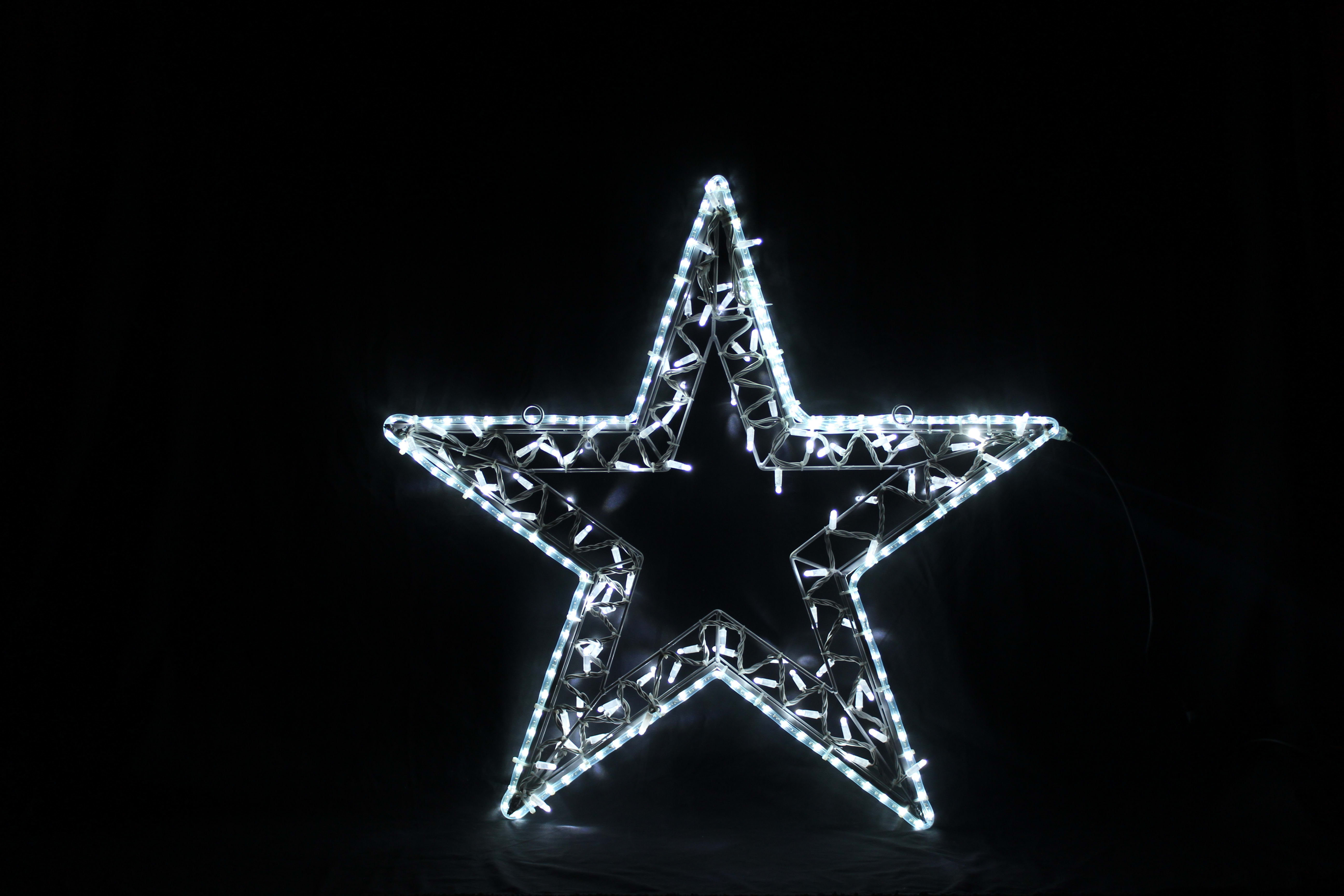 GIOCOPLAST NATALE SP - GCP17521632 MAXI STELLA 2D 130CM BIANCA CON TUBO LED