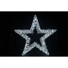 GIOCOPLAST NATALE SP - GCP17521640 MAXI STELLA 3D 90CM BIANCA CON TUBO LED