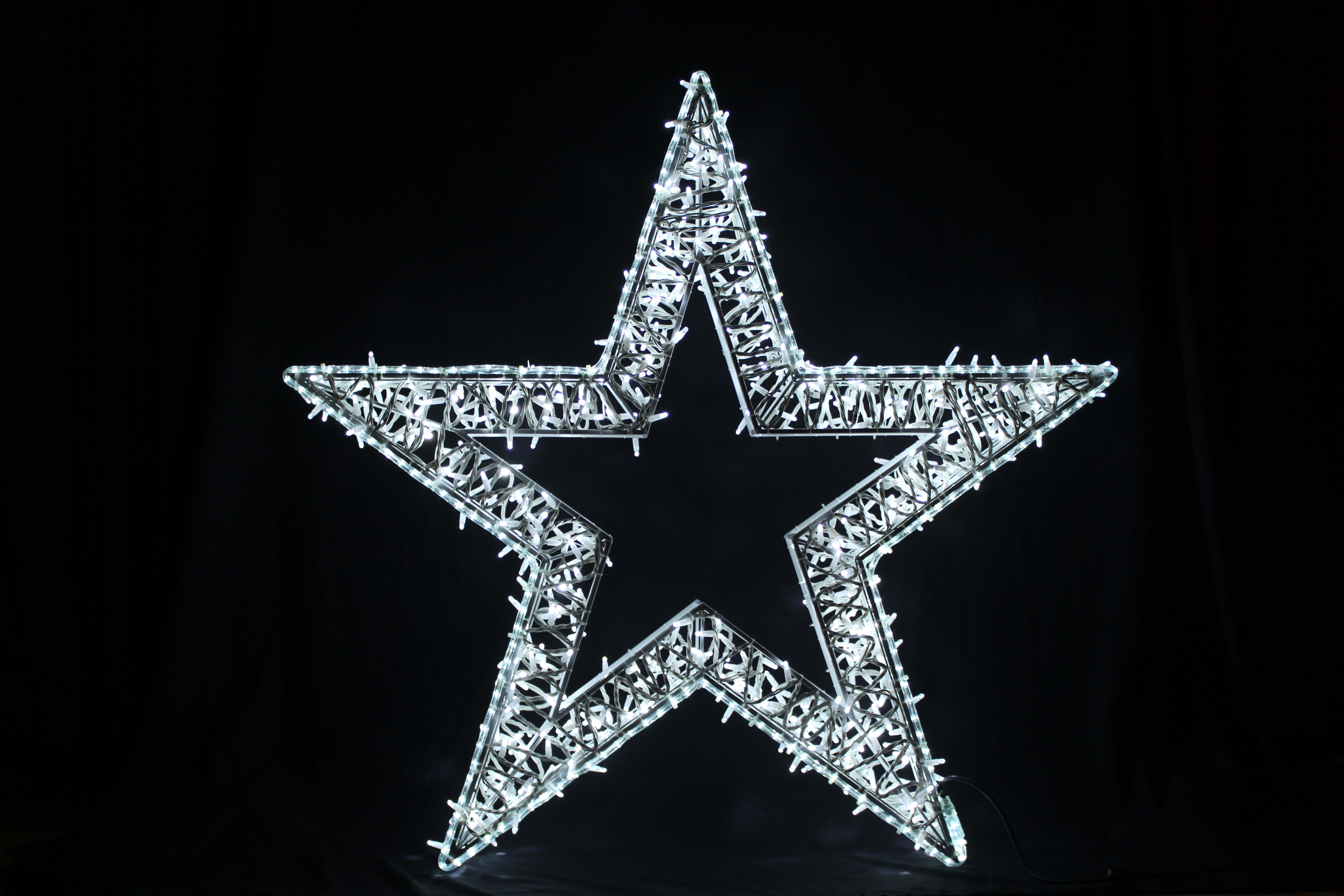 GIOCOPLAST NATALE SP - GCP17521641 MAXI STELLA 3D 110CM BIANCA CON TUBO LED