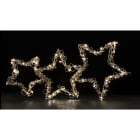 GIOCOPLAST NATALE SP - GCP17523135 TRIPLA STELLA CON GOCCE DI LED FULL FLAS