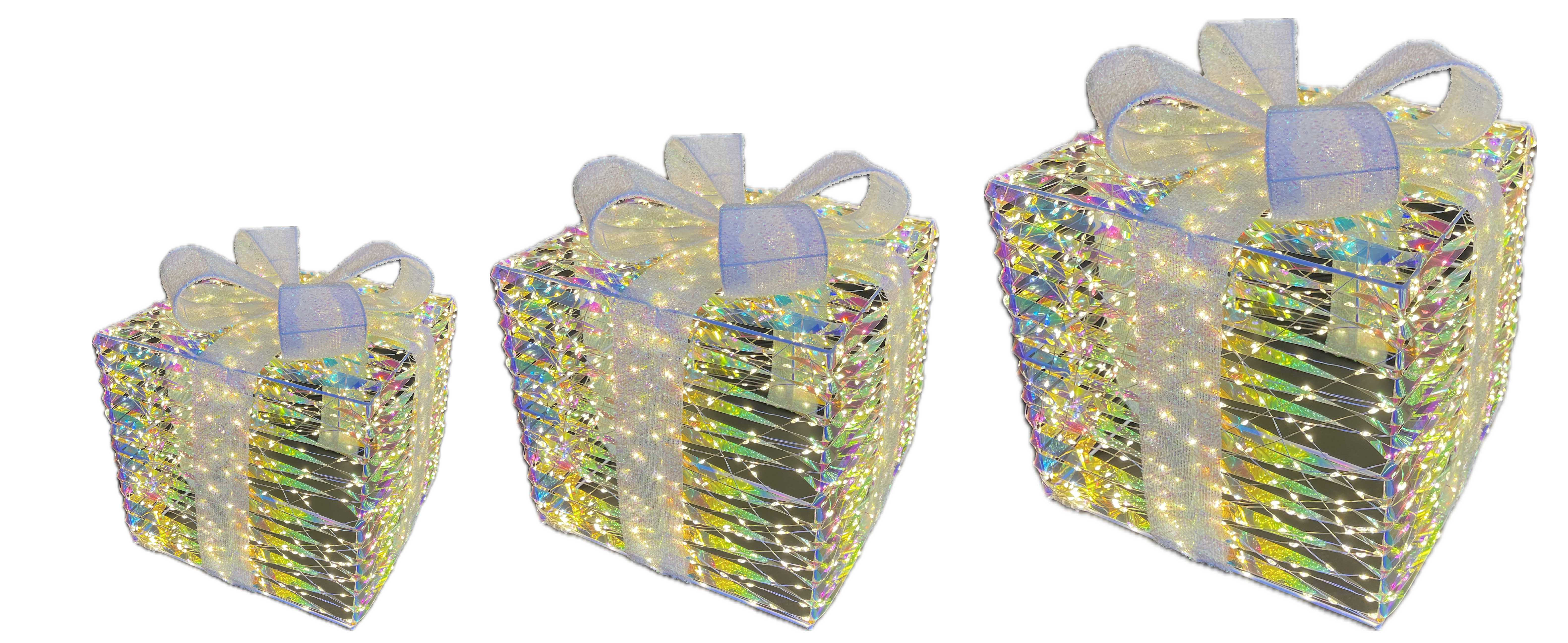 GIOCOPLAST NATALE SP - GCP17524676 SET 3 PACCHI REGALO PRESTIGE RAINBOW CON