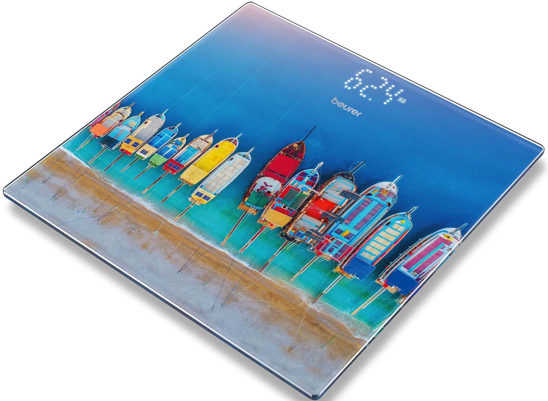 BEURER - BUE75735 Personenwaage b.180kg 100gTeil Glas LCD-