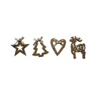 GIOCOPLAST NATALE SP - GCP33016964 ADDOBBO GLITTER ORO CM 8