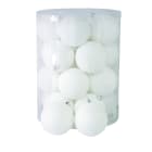 GIOCOPLAST NATALE SP - GCP43010977 CILINDRO 20 SFERE D.80, BIANCO GLITTER