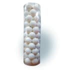 GIOCOPLAST NATALE SP - GCP43012209 CIL. 55 SFERE D.50, BIANCO GLITTER