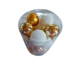 GIOCOPLAST NATALE SP - GCP43012218 CIL. 20 SFERE D80., ORO/BIANCO,