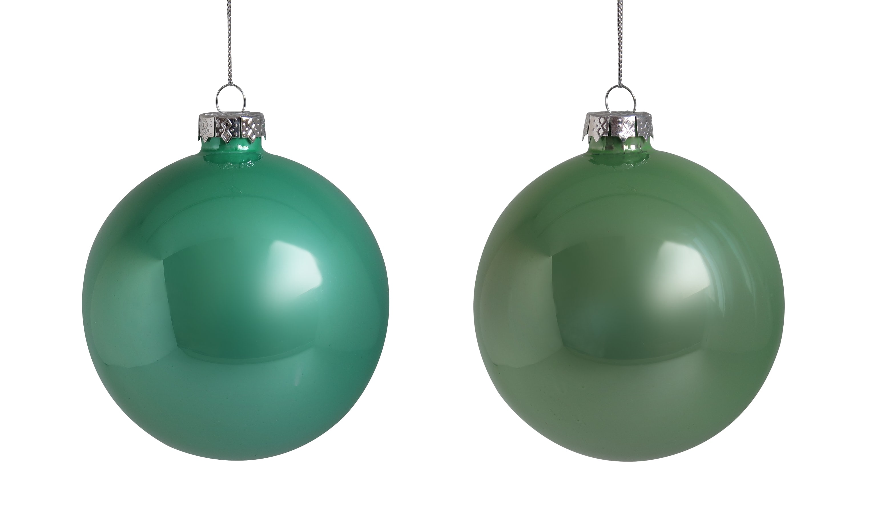GIOCOPLAST NATALE SP - GCP48121175 SFERA VETRO PERLATA ROYAL 100MM GREEN TE