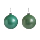 GIOCOPLAST NATALE SP - GCP48121175 SFERA VETRO PERLATA ROYAL 100MM GREEN TE