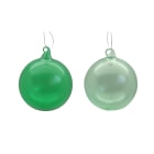 GIOCOPLAST NATALE SP - GCP48121187 SFERA VETRO ROYAL CLEAR 80MM GREEN TEA