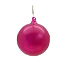 GIOCOPLAST NATALE SP - GCP48121188 SFERA VETRO ROYAL CLEAR 80MM MAGENTA
