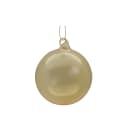 GIOCOPLAST NATALE SP - GCP48121190 SFERA VETRO ROYAL CLEAR 100MM GOLD