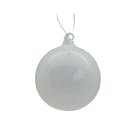 GIOCOPLAST NATALE SP - GCP48121193 SFERA VETRO ROYAL CLEAR 100MM MILKY