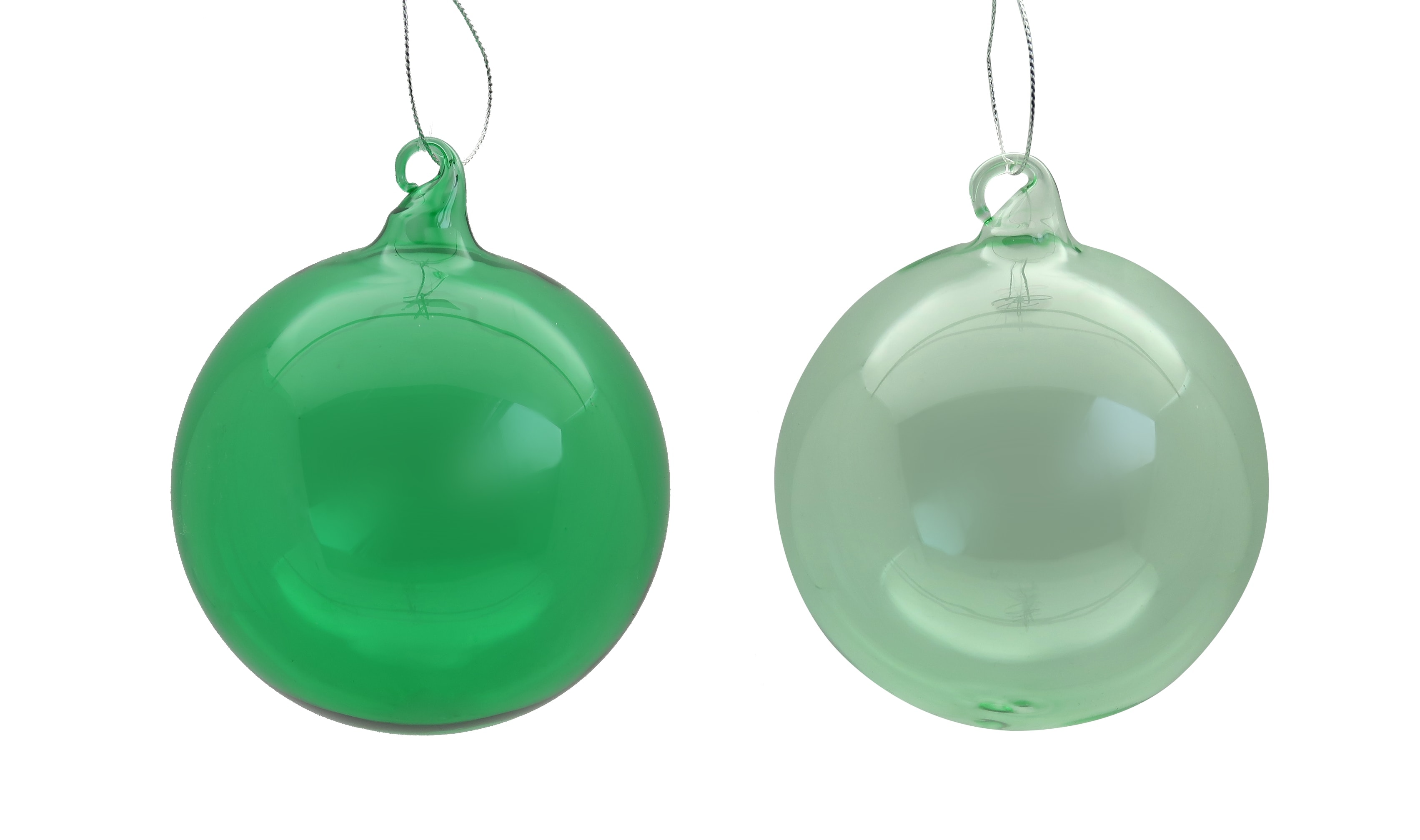 GIOCOPLAST NATALE SP - GCP48121197 SFERA VETRO ROYAL CLEAR 100MM GREEN TEA