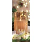 GIOCOPLAST NATALE SP - GCP62020038 CANDELA LED IN CIL VETRO AMBRA H.12,5 CT