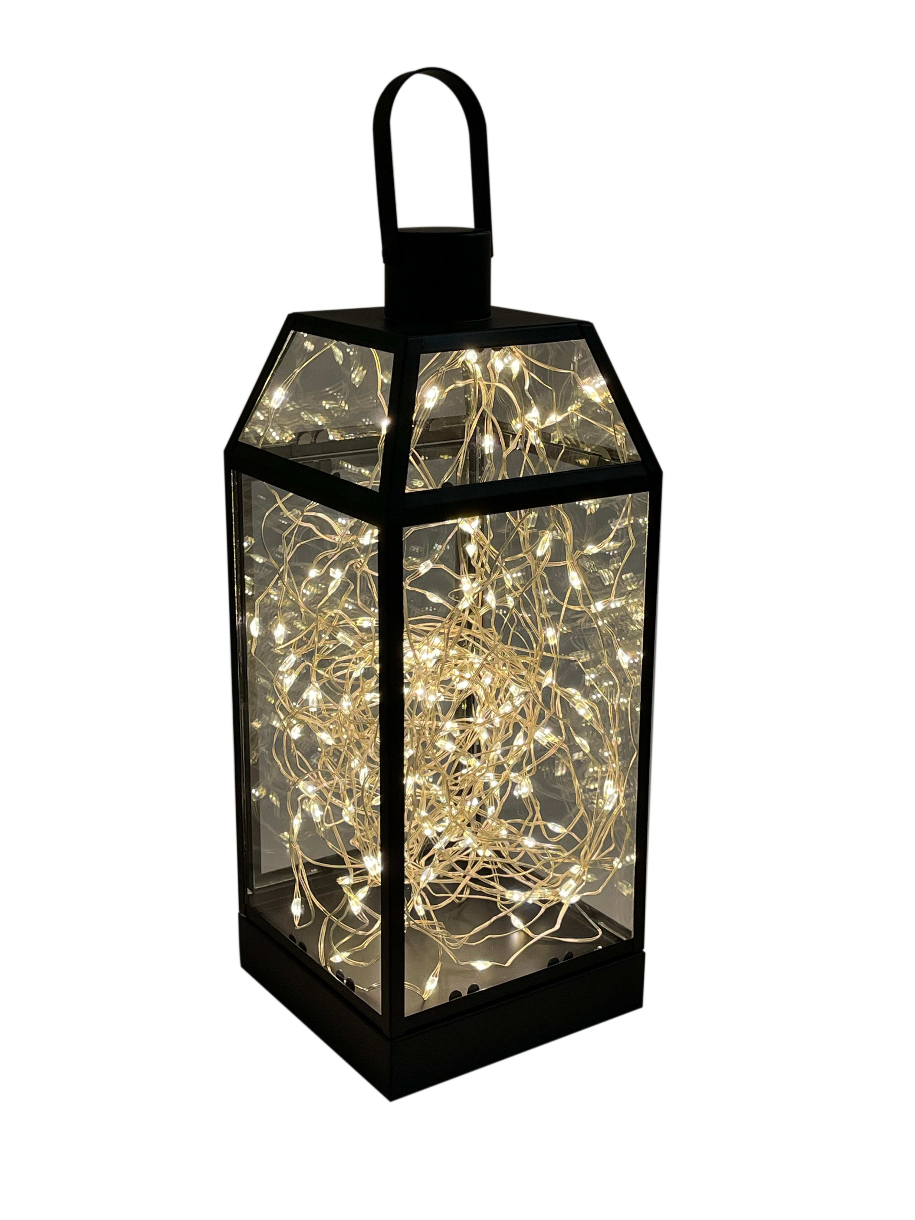 GIOCOPLAST NATALE SP - GCP62522156 LANT. NERA MILANO 30CM 120 GOCCE LED B.C