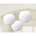 GIOCOPLAST NATALE SP - GCP99520378 SET 3 LANTERNE TONDE BIANCHE IN CARTA 2