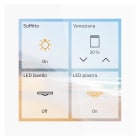MDT ITALIA SRL - EYGGTS-04TW.01S TASTIERA KNX SMART SEC. 4 ,VETRO,BIANCO