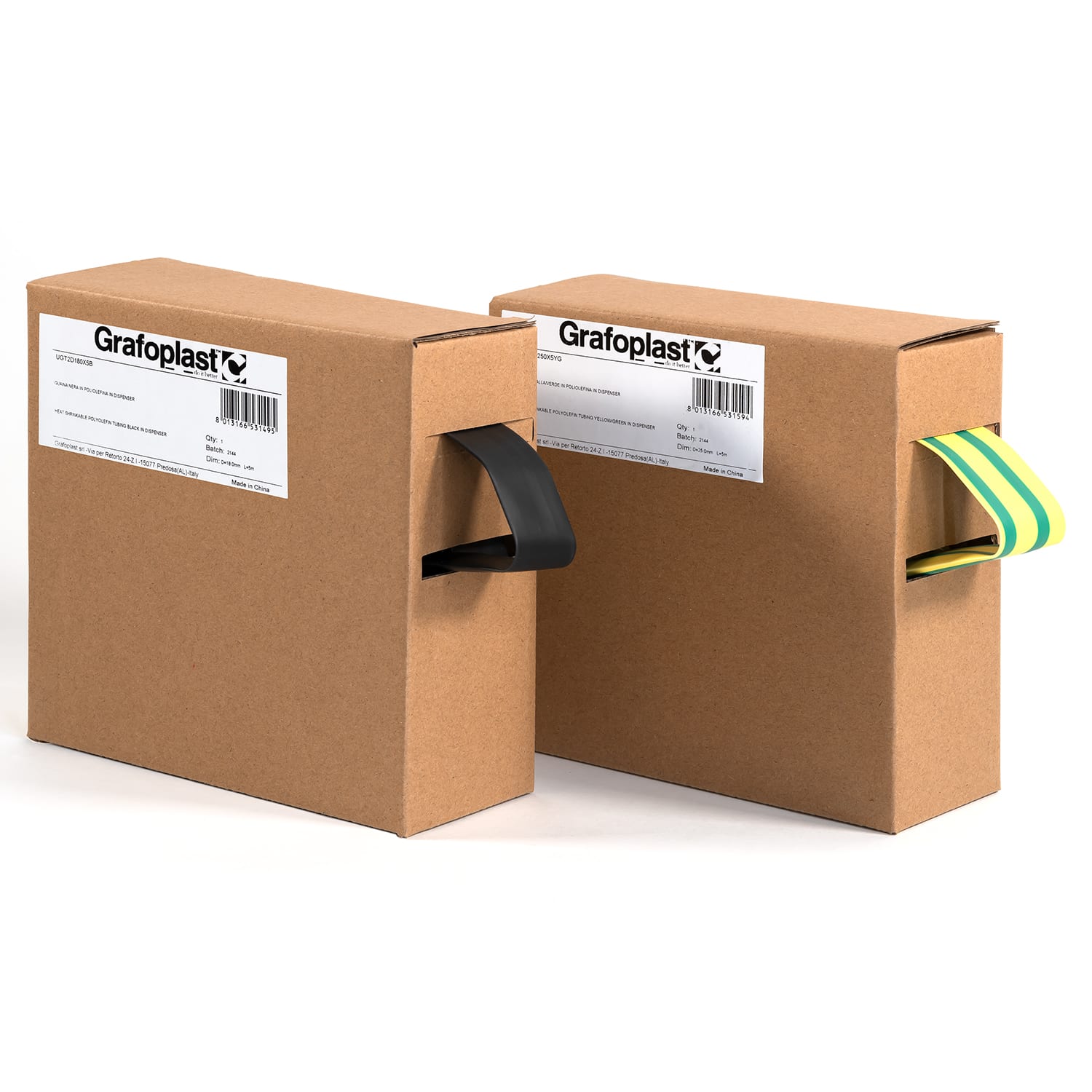 GRAFOPLAST SRL - GRAUGT2D030X10YG GUAINA TERMORESTR2:1 G/V D 3 DISPENSER 1